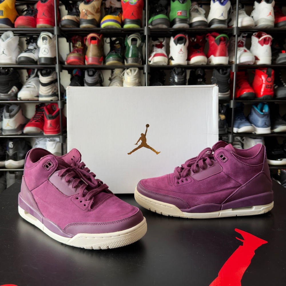 2018 Wmns Air Jordan 3 Retro 'Bordeaux' Size 9.5 Womens/8 Mens